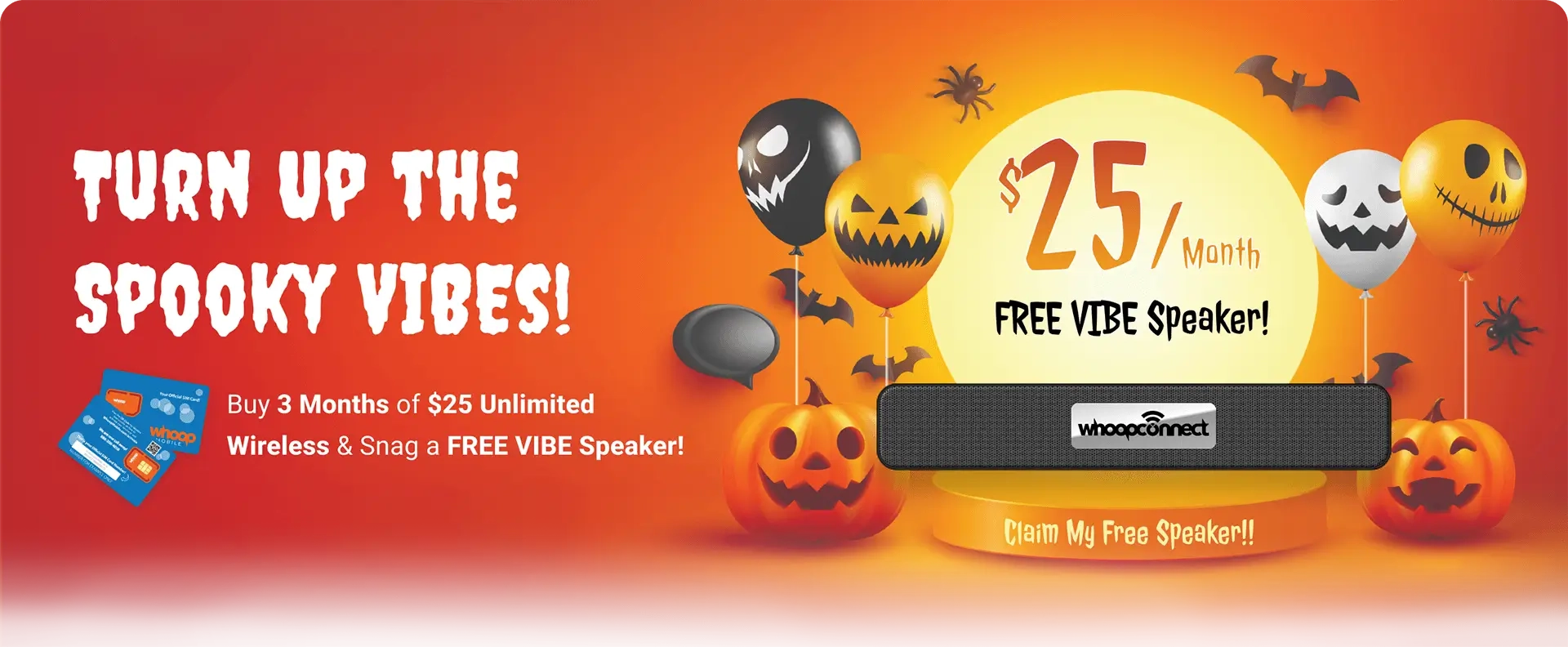 $25 Unlimited Cell Phone Plan - Whoop Mobile